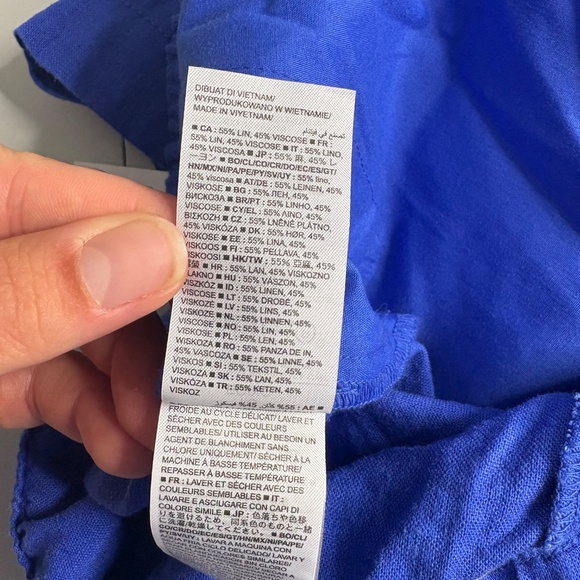 NWT Gap Blue Linen Shorts - Picture 8 of 14